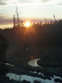 Sunset in northern Ontario.