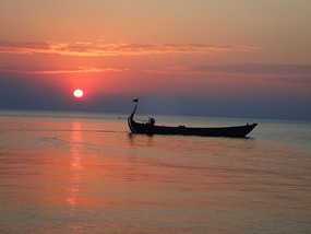 We saw one of these beautiful sunsets ...