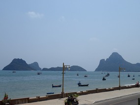 View of the Gulf of Siam from our balcony