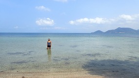 Elenka at the beach