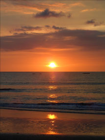 Peopleless Kuta at sunset