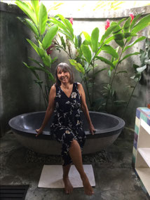 I wanted to fill the tub with flowers and ...