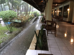 Un’s pathway/canal during our daily dousing