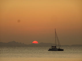 Sun setting over Koh Phi Phi