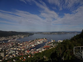 View of Bergen from the mountain top