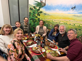 Eating Vietnamese food. From left to right…
