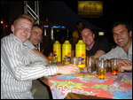 The gang on a night out in Bonito