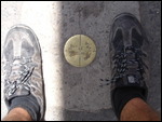 One foot either side