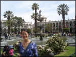 In the square