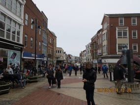 The centre of town,Scarborough.