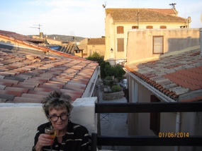 Our third floor roof top terrace.