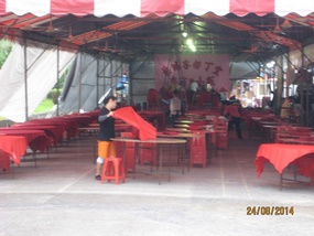 Preparation for the dinner.