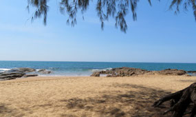 Very hot on the beach on Monday afternoon