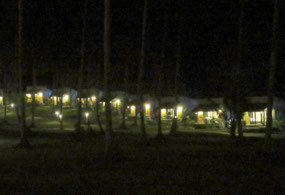 All the bungalows at Phukhaolak lit up