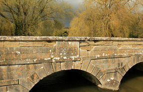 Bridge built in 1765 and darkening skies