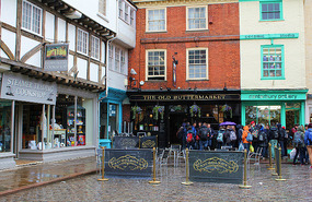 The 'Cookshop' on left