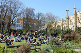 The sun was out!