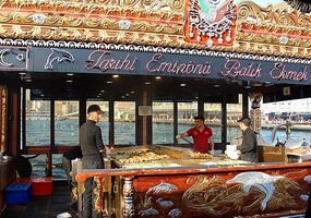 Fish stall - pretty fancy