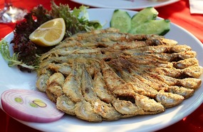 Dinner of anchovies