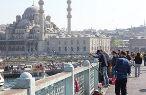 Fishing from Galata bridge