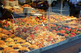 Lots of mainly vegetable dishes