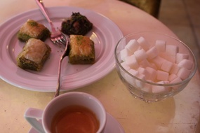 Coffee and baklava