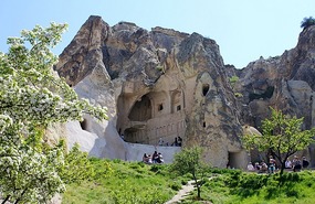 Entry to one of the churches