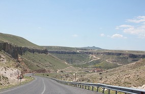 The road snakes ahead