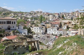 Looking down at Mustafapasa