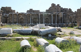Remnants of past glory at side