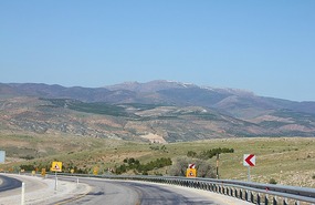 Driving south towards the coast