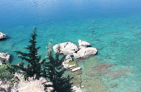 Bluest water