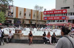 By the fountain in Antalya