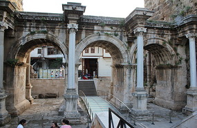 Front of Hadrian's Gate