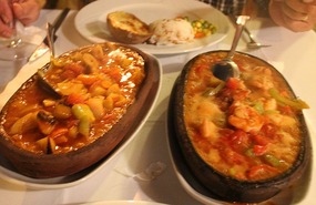 Shrimp and vegetable casserole