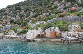 Remains of baths