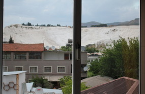 View from our window in Pamukkale