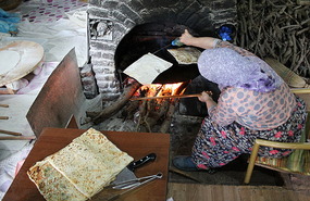 In the oven