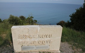 Anzac cove on a fine day