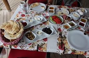 Upmarket Turkish breakfast