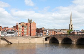 Worcester on the Severn River