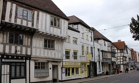 Shopping street, Tewkesbury