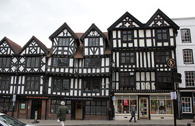 Shops and hotel in Ludlow