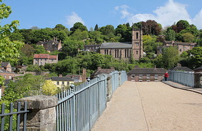 On the Iron Bridge and tollhouse