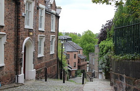 Britain's steepest cobbled urban street
