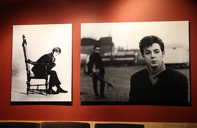 On the wall in the coffee shop- so young
