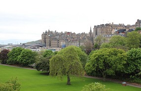 Green parks in the centre