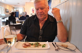 Bob with rabbit entree