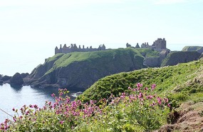 Looking back at the castle