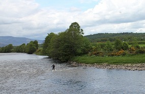 Fishing in the Dee River
